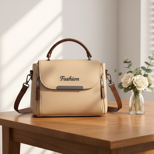 Cream Bag – Wooden Floral