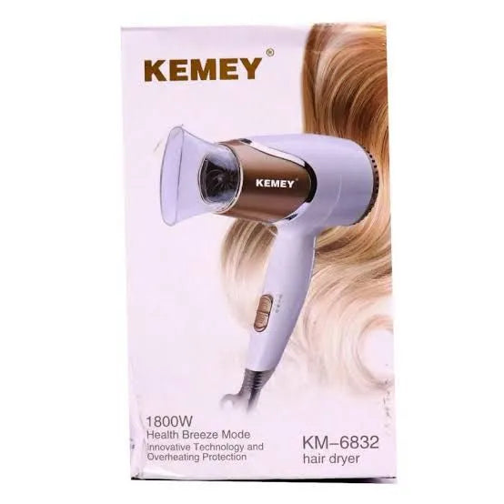 Kemey Hair Dryer 1800w Km-6832