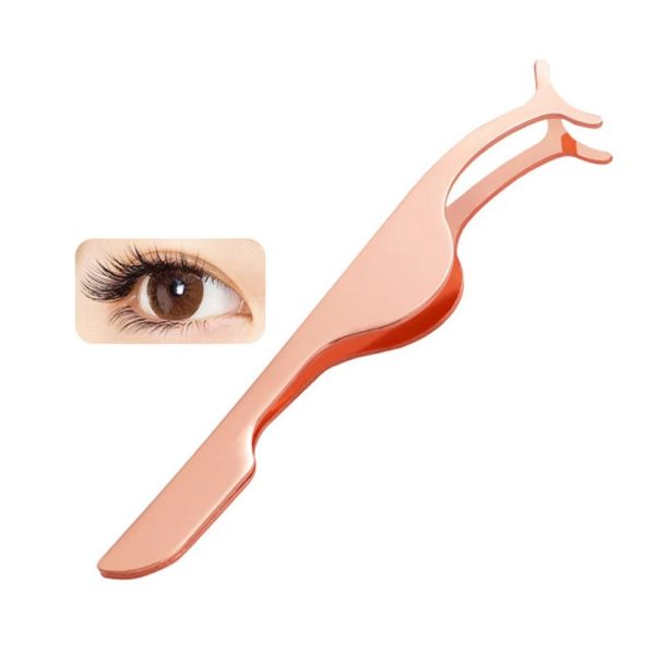 False Eyelash Tweezers Lash Applicator | Eye Lash Applicator For Girl & Women (random Color)