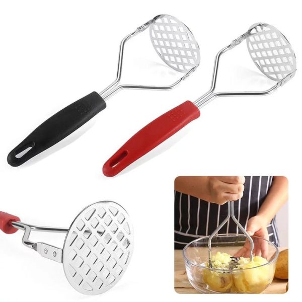 Stainless Steel Potato Masher Random Color