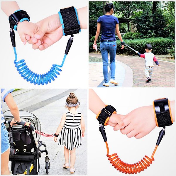 Baby Child Anti Lost Wrist Link Safety Harness Strap Rope Leash Walking Hand Belt Band Wristband For Toddlers, Kids Loss