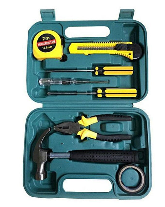 Hardware Kit Set Electrician Hand Repair Tools Household Tool Kit Simple Combination Manual Toolbox Tool 1 Kit 9 Pcs