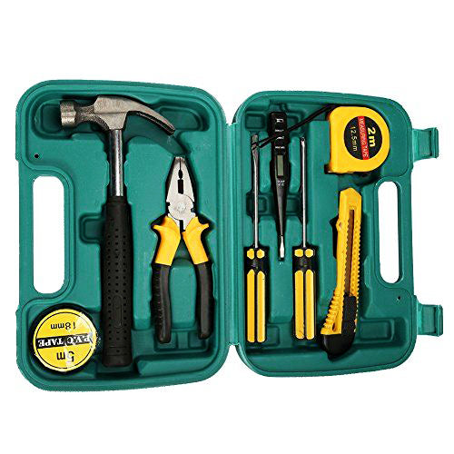 Hardware Kit Set Electrician Hand Repair Tools Household Tool Kit Simple Combination Manual Toolbox Tool 1 Kit 9 Pcs