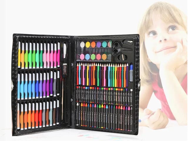 150 Pieces Colorkit Artset | Art Crayons Painting Gift Box Set Watercolor Pen Set (random Color)