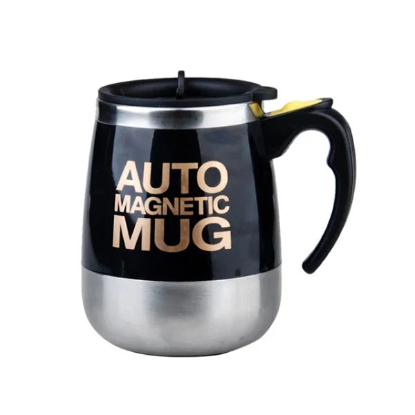 Auto Magnetic Mug – Electric Self Stirring Coffee / Mixing Cup For Coffee / Tea / Hot Chocolate, 400ml (cell Operated)