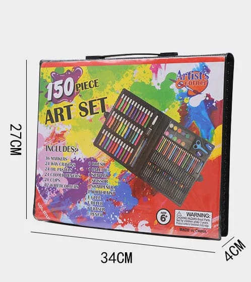 150 Pieces Colorkit Artset | Art Crayons Painting Gift Box Set Watercolor Pen Set (random Color)