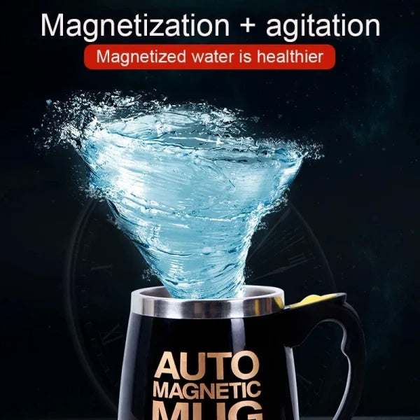 Auto Magnetic Mug – Electric Self Stirring Coffee / Mixing Cup For Coffee / Tea / Hot Chocolate, 400ml (cell Operated)