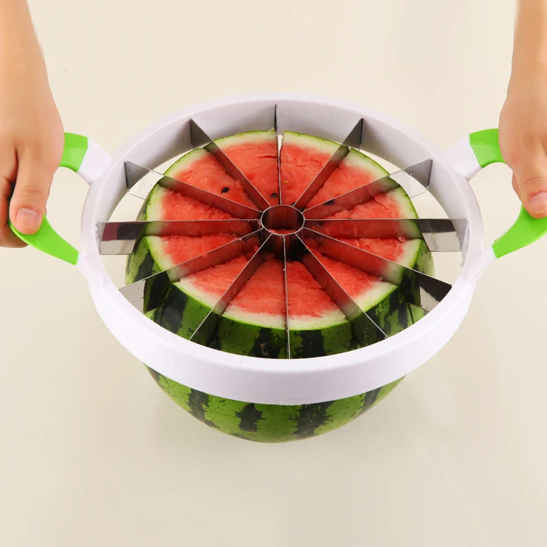 German Grade Stainless Steel Thicker Queen Watermelon Fruit Slicer Cut Fruit Device Fruit Cutter Separator