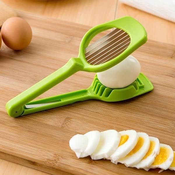 Handheld Egg Slicer Fruit Cutter Multifunction Kitchen Accessories (random Color)