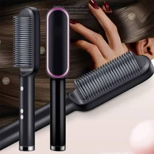 Hair Straightening Comb/brush, Curling Comb Dual-purpose Hair Straightener Styling Comb, Splint Does Not Damage The Inner Buckle For Professional Salon At Home (random Colors)