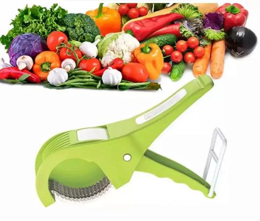 Ultimate 5-blade Multi Veg Cutter: Effortless Precision For Vegetables & Fruits Slicing And Dicing (random Color)