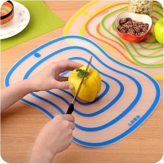 Flexible Non Slip Kitchen Cutting Board Random Color