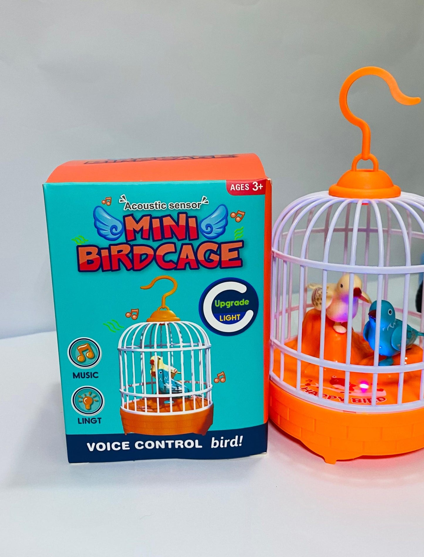 Musical Light Bird Cage With 2 Birds Beautiful Toy For Children’s