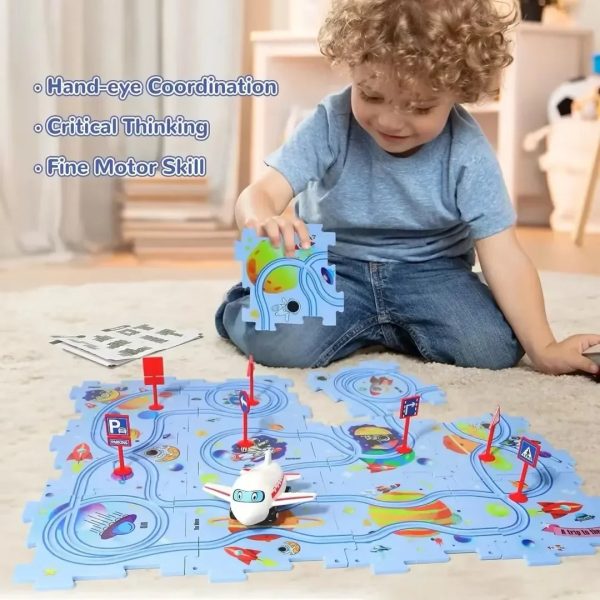 Railcar Puzzle Montessori Kids Toy Random Color