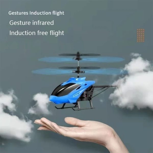 Flying Hand Sensor Control Helicopter | Sensing Flight With Lights,withstanding Impact And Playing With Out Remote