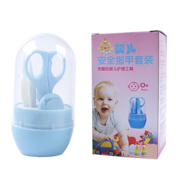 Baby Kids Manicure Nail Care Set Saloon Kits With Plastic Case | Baby Grooming Kit (random Color)