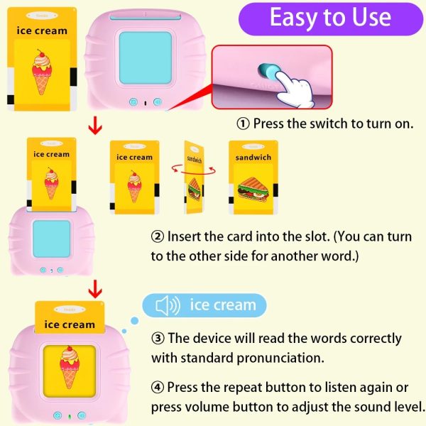 Talking Flash Cards Educational Toys