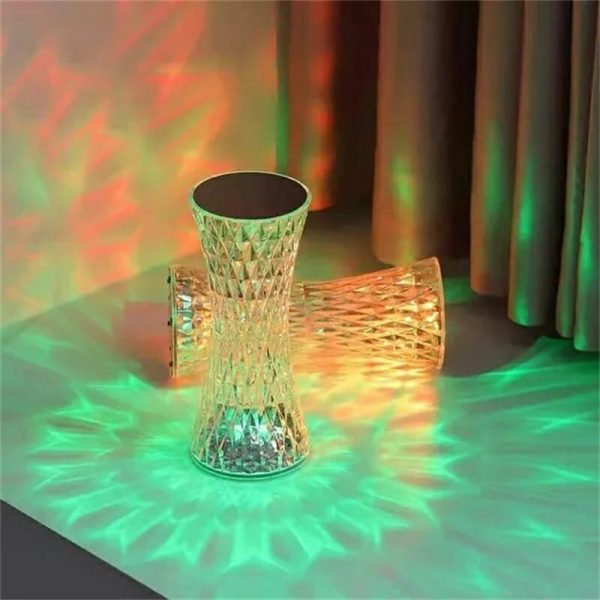 16 Colors Led Crystal Table Lamp