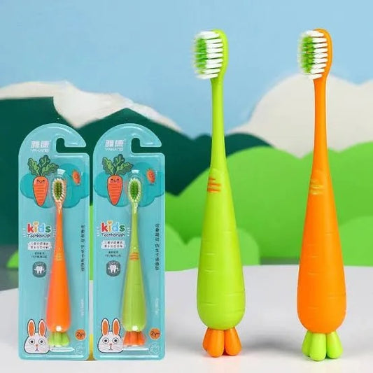 1pc Cute Carrot Shape Kids Toothbrush Random Color