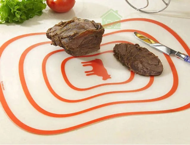 Flexible Non Slip Kitchen Cutting Board Random Color