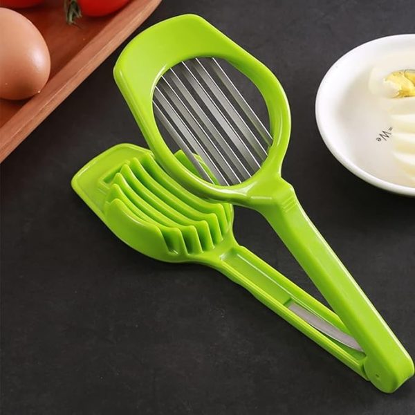 Handheld Egg Slicer Fruit Cutter Multifunction Kitchen Accessories (random Color)