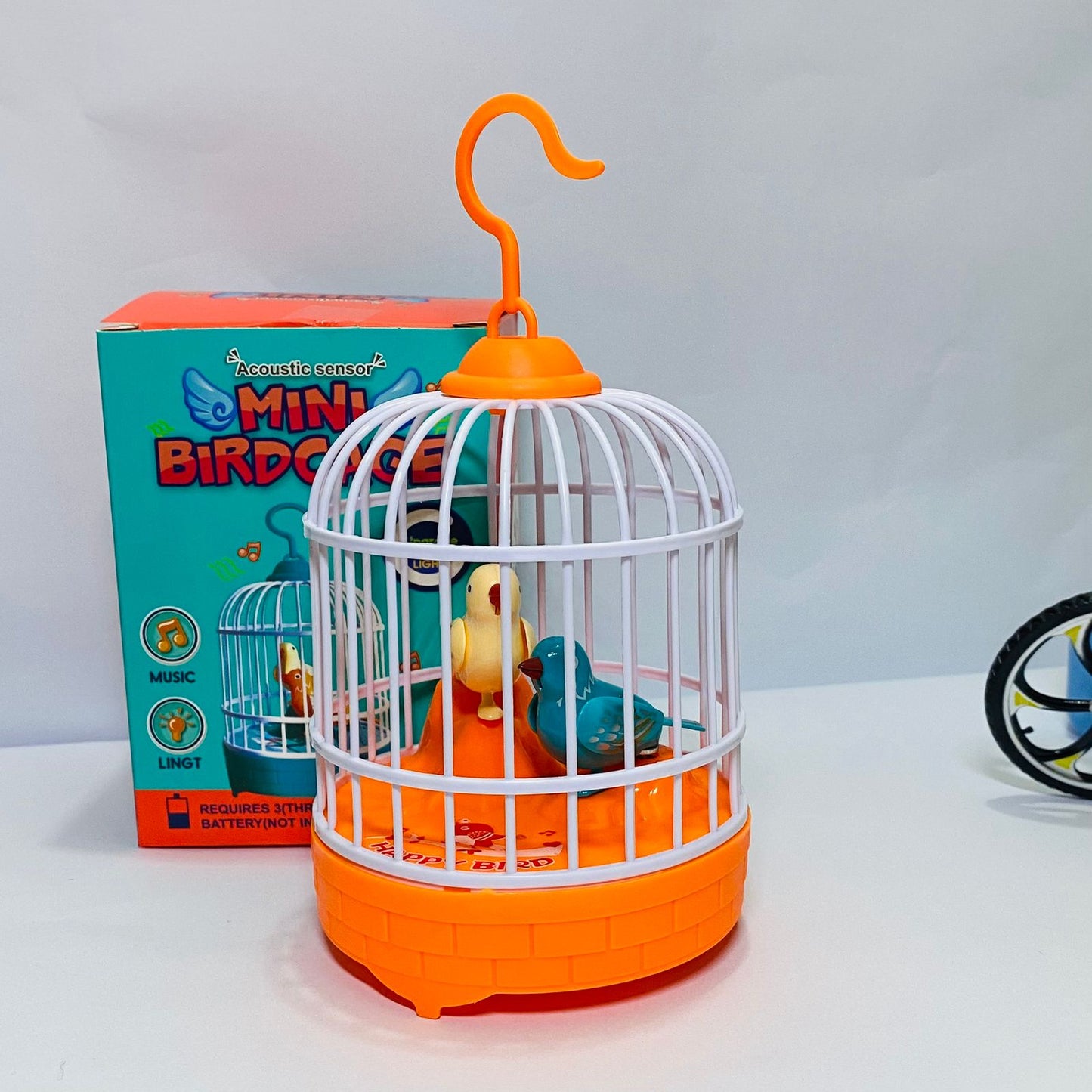 Musical Light Bird Cage With 2 Birds Beautiful Toy For Children’s