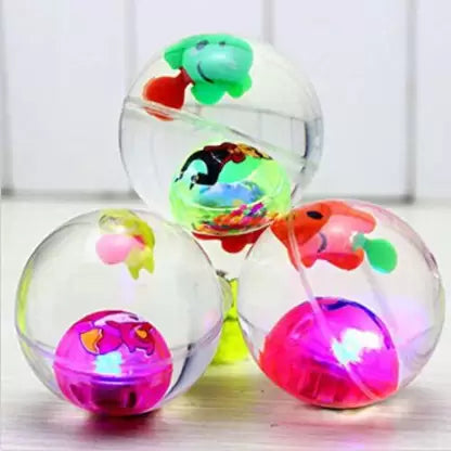 (pack Of 6)glowing Ball Toy – Super Led Water Ball Size 65mm – Glowing Elastic Ball Kids Toy Gift