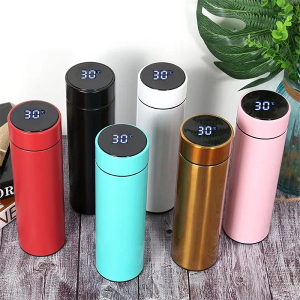 Temperature Display Indicator Insulated Stainless Steel Hot & Cold Flask Bottle (random Color) (500 Ml ) (copy)