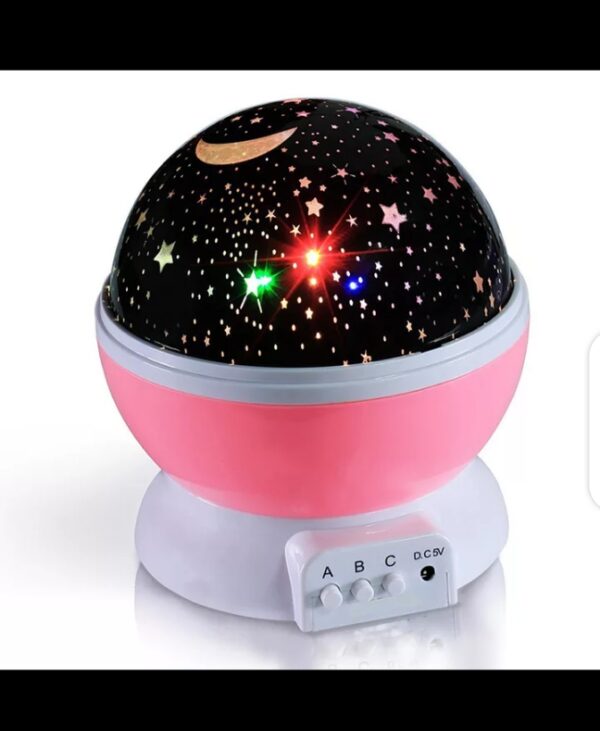 Novelty Led Rotating Star Projector Lighting Moon Starry Sky Children Baby Night Sleep Light Projection Lamp (random Color)