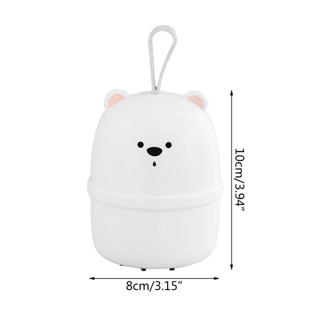 H55a – Cute Mini Vacuum Cleaner Rechargeable With Bear Cartoon, Dust Sweeper For Home, Office, Office (random Color)