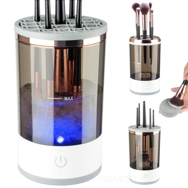 3 In 1 Electric Makeup Brush Cleaner | Automatic Make Up Brush Holder Cleaner Machine