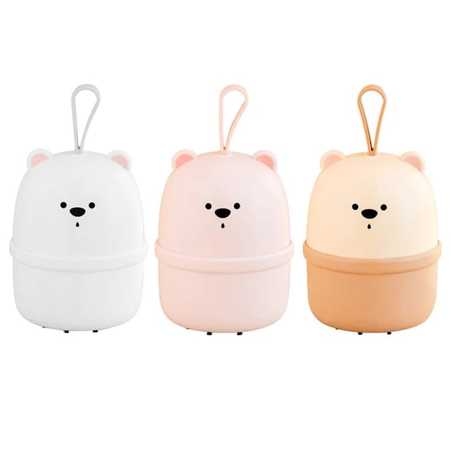 H55a – Cute Mini Vacuum Cleaner Rechargeable With Bear Cartoon, Dust Sweeper For Home, Office, Office (random Color)