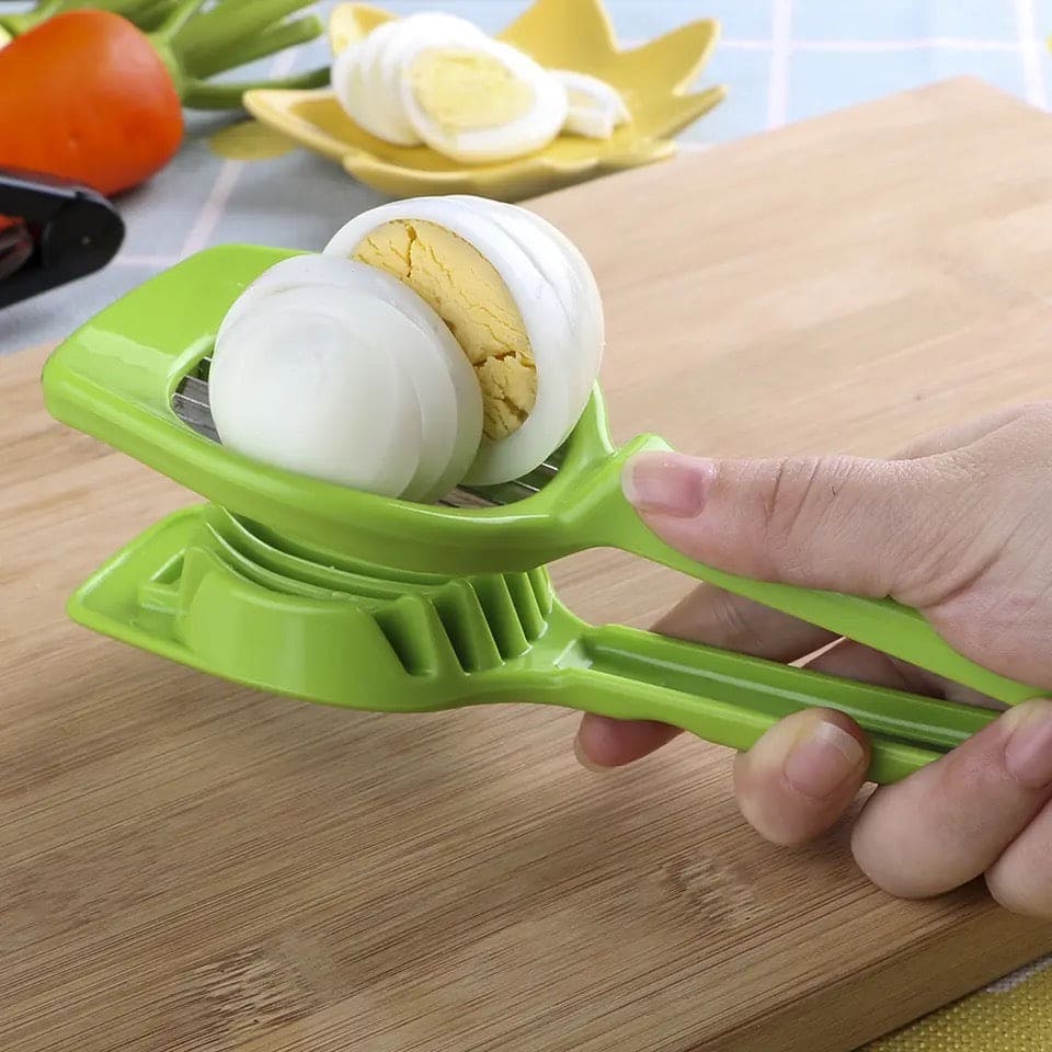 Handheld Egg Slicer Fruit Cutter Multifunction Kitchen Accessories (random Color)