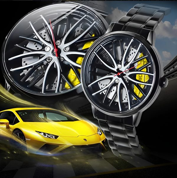 Ma1 Mens Quartz Luxury Car Rim Watch | Car Wheel Hub Watch For Boys & Mens (random Dial Color)