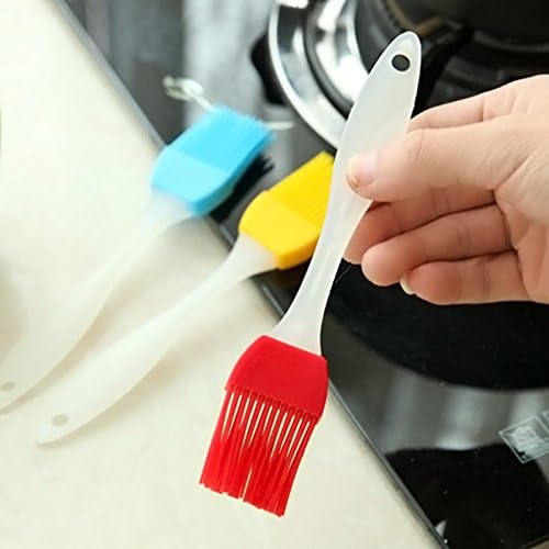 Pack Of 6 – Silicone Pastry Basting Bbq Brush | Oil Butter Cream Spreading Brush (random Color)