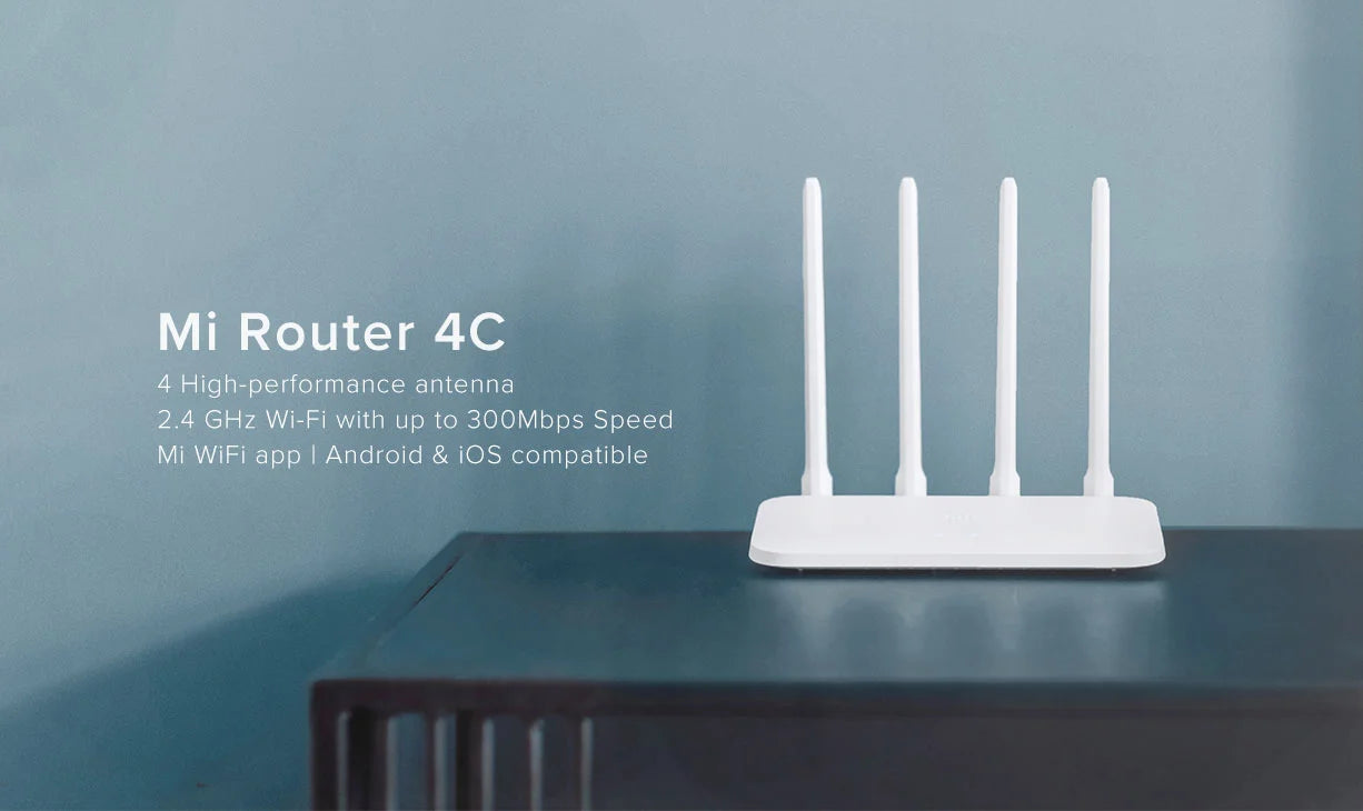 Xiaomi Mi 4c Router 300mbps Wifi Router 5dbi 2.4ghz 802.11a/b/g With Four Antennas