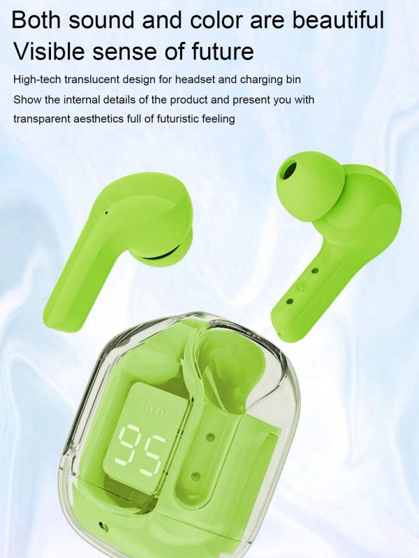 Air31 Earbuds Wireless Crystal Transparent Body ( Random Color )