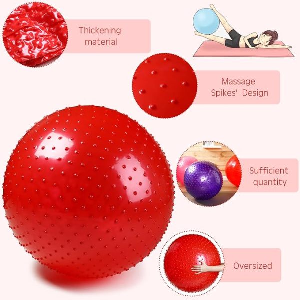 700g Ball, ,55cm Exercise Ball Large Spikes Tactile Sensory Massage (random Color)