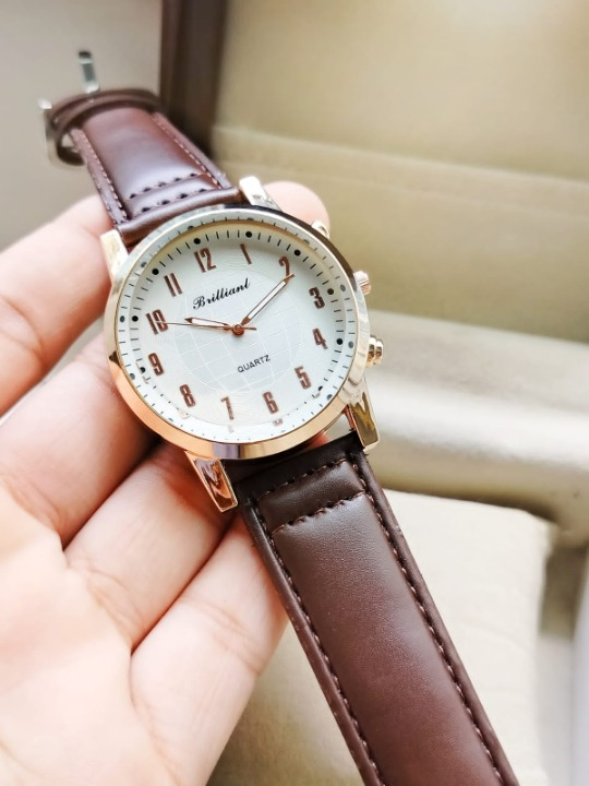 Abd Brilliant Leather Strap Collections For Men (random Color)