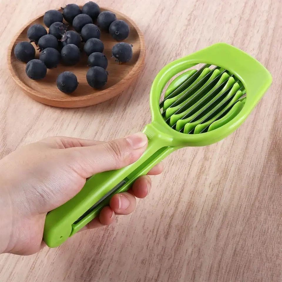 Handheld Egg Slicer Fruit Cutter Multifunction Kitchen Accessories (random Color)