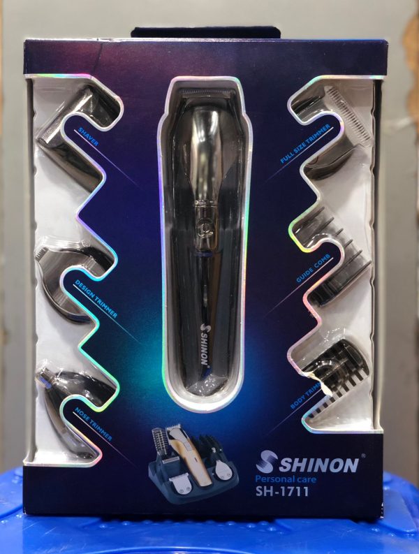 Shiinon Sh-1711, Face, Hair And Body – Multi Grooming Kit Sh 1711 Hair Trimmer, Beard Trimmer, Ear & Nose Trimmer Head Shaver Full Body Grooming Kit (random Color)