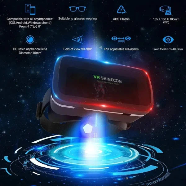 Vr Box – 3d Virtual Reality Box. With Remote ( Black ) | Model – Vr Shincorne.