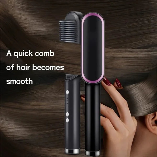 Hair Straightening Comb/brush, Curling Comb Dual-purpose Hair Straightener Styling Comb, Splint Does Not Damage The Inner Buckle For Professional Salon At Home (random Colors)