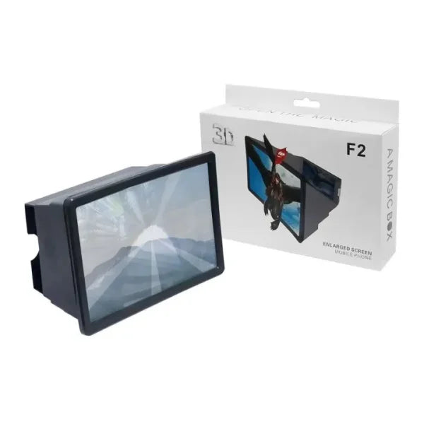 F2 Portable 3d Magnifier Screen Enlarger / Magnifying Glass Zoom Video Screen Hd All Mobile Phone Random Color