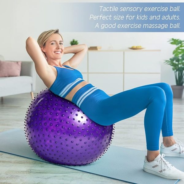 700g Ball, ,55cm Exercise Ball Large Spikes Tactile Sensory Massage (random Color)