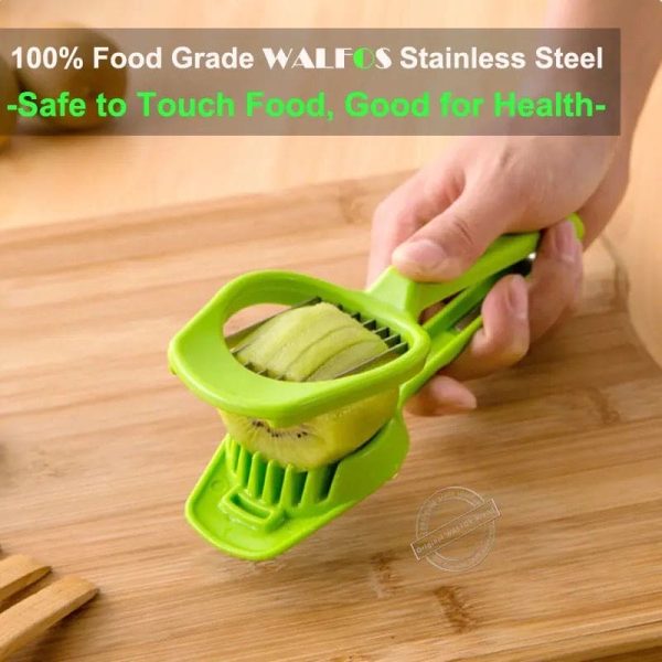 Handheld Egg Slicer Fruit Cutter Multifunction Kitchen Accessories (random Color)