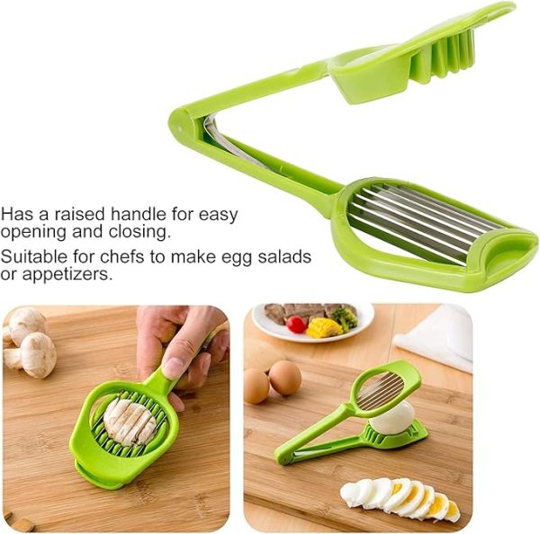 Handheld Egg Slicer Fruit Cutter Multifunction Kitchen Accessories (random Color)