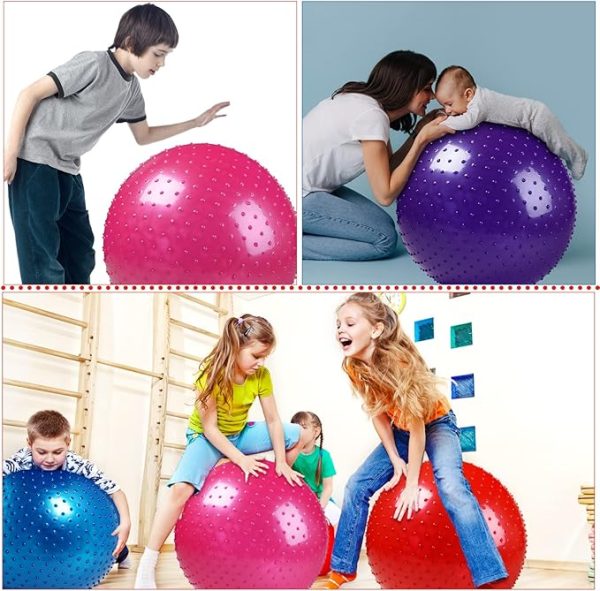 700g Ball, ,55cm Exercise Ball Large Spikes Tactile Sensory Massage (random Color)