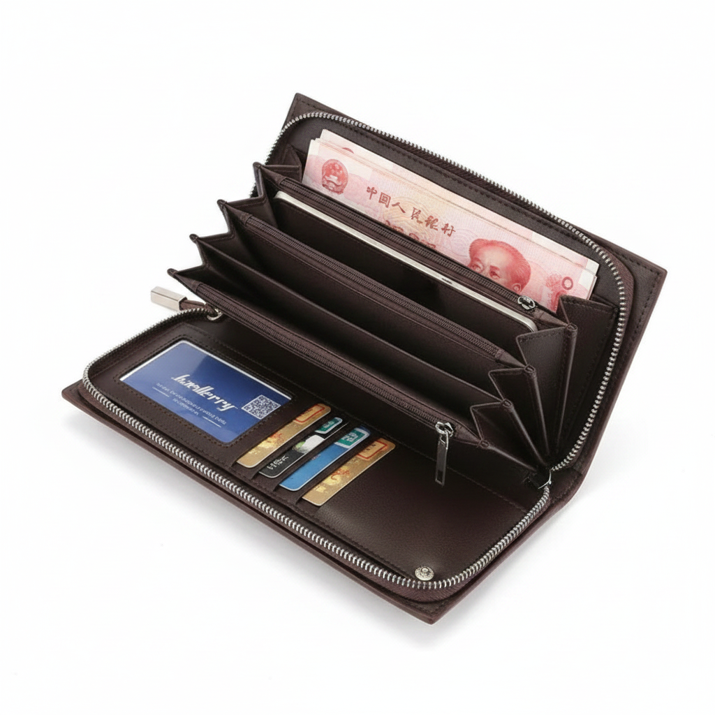 Brown Wallet – Interior Open