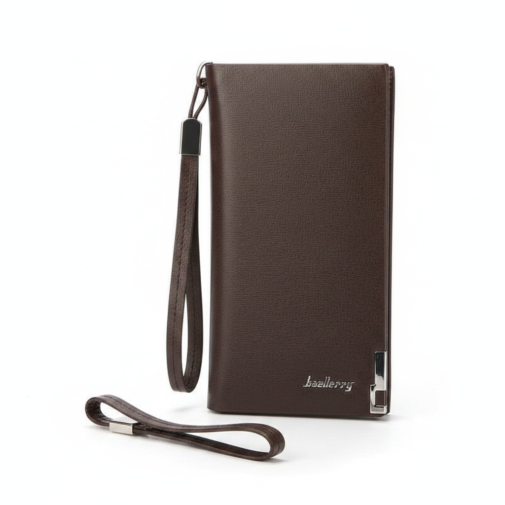 Brown Wallet – White Studio